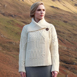 Aran Irish vest for women